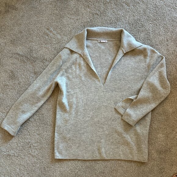 Uncle Studios Grey Wool/Cashmere Sweater - Picture 4 of 6